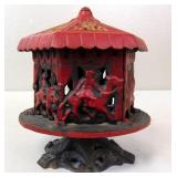 John Wright Cast Iron Spinning Carousel Bank