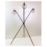 Primitive Iron Tripod Stand 27"