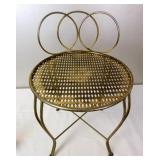 Mid Century Hollywood Regency Vanity Chair