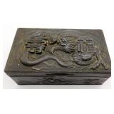 Chinese Dragon Relief Tobacco Trinket Box