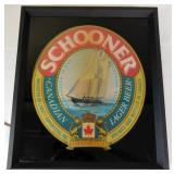 ca 1987 Schooner Lager Beer Advertising Light Sign