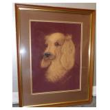 Vtg Spaniel Painting Lynn Wallis