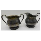 Prelude International Sterling Sugar & Creamer