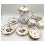 Meissen Scattered Flowers & Basket Porcelain