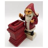 VTG Santa Claus USA Cast Iron Mechanical Bank