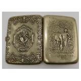 French Art Nouveau Repousse SP Cigarette Case