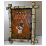Seagrams Canadian Hunter Whiskey Advertising Sign