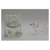 Swarovski Scotty Dog & Waterford Crystal Pig