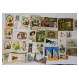 Antique & Vtg Postcards Trade Cards Ephemera
