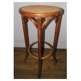 Vtg Bentwood Caned Seat Stool