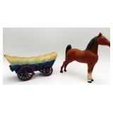 Cast Iron Horse & Conestoga Wagon Banks