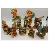 8 Figurines, Goebel Hummel, Napco, etc.