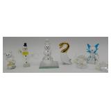 Miniature Crystal & Blown Glass Figurines Austrian