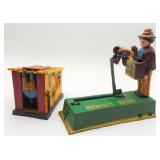 Organ Grinder Monkey & Cabin Mechanical Iron Banks