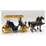 Stanley Toys Cast Iron Surry Horse Drawn Wagon