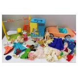 1960s Barbie Skipper Austin Healy Clothing, Kiddle