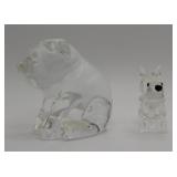 Waterford Crystal Pig & Swarovski Scotty Dog