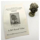 Lance Fine Pewter Black Hawk Indian Polland 1991