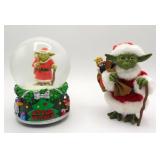 Star Wars Kurt Adler Yoda Figure & Snowglobe