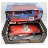 2 Chevrolet Cars Durago Corvette, Maisto Camaro