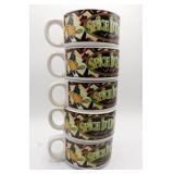 5 Warner Bros Bugs & Daffy Spice It Up Mugs Bowls