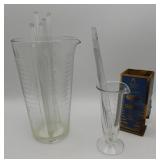 Kimble EXAX Lab Apothecary Pharmacy Glass Beakers