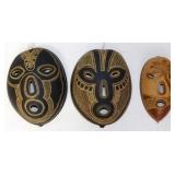 African Tribal Carved Gourd & Calabash Masks