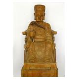 Chinese Carved Buddha, Emperor Daoist Sculpture