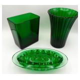 Vintage Emerald Green Glass Napco