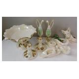 Mid Century Iridescent Ceramic Group