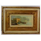 Signed Impressionistic Coastal Oil on Canvas