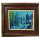 Marcel Kace Moulin Rouge Mid Century Painting