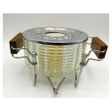 Mid Century Silex Coffee Pot Candle Warmer & Stand