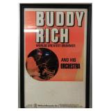 1980 Buddy Rich Jazz Drummer Signed Concert Poster