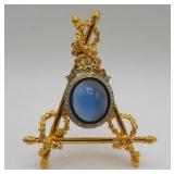 Joan Rivers Faberge Egg Swarovski Brooch & Easel