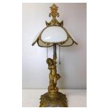 Victorian Converted Putti Table Lamp