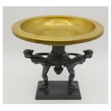 LVA Signed Ronson Figural Nude Art Deco Compote