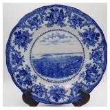 Antique Blue & White Bar Harbor Maine Plate