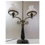 Double Arm Globe Student Hurricane Lamp