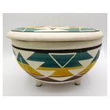 M Black Tall Deer Sioux Native Pottery Bowl