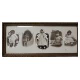 Antique Framed Baby Portait Poses Paine 1920