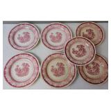 Watteau Enoch Woos Burslem Transferware Plates