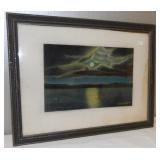 Evening Seascape Painting, J Courtney