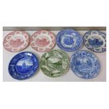 7 Plates Johnson Bros, Spode, Staffordshire
