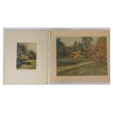 Wallace Nutting & Gibson Tinted Photos Signed