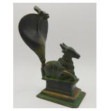 Bronze Hindu God Nandi Shiva with Cobra