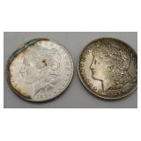 1880 & 1921 Morgan Silver Dollars