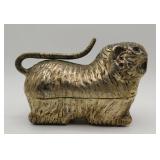 Asian Cambodian Silver Foo Lion Dog Betel Nut Box