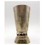 Vtg Silver Plated Judaica Kiddush Cup