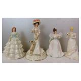 4 Lenox Victorian Ladies of Fashion Coca Cola